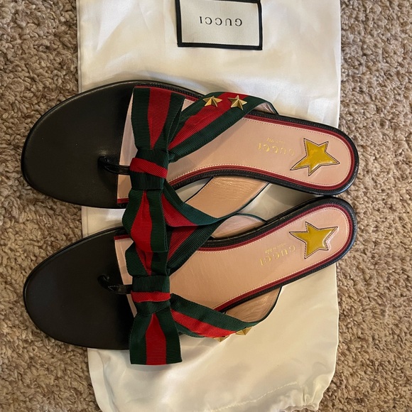 Gucci Shoes - Gucci Ribbon Bow Sandals 38.5
